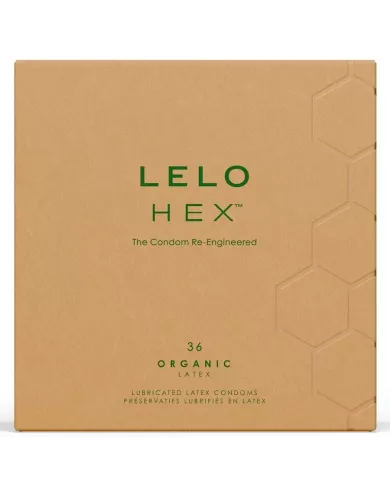 LELO - HEX BOÎTE DE PRÉSERVATIFS BIOLOGIQUES 36 UNITÉS