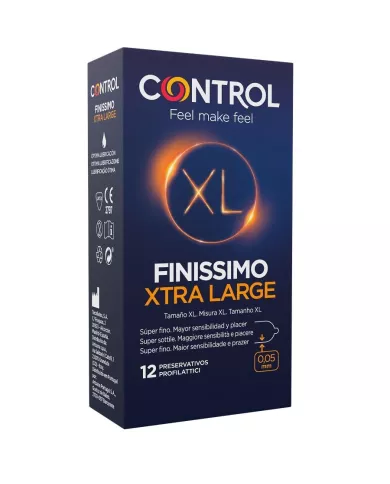 CONTROL - PRÉSERVATIFS FINISSIMO XL 12 UNITÉS
