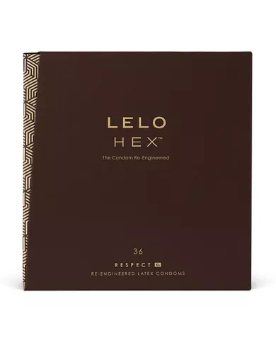 LELO - PRÉSERVATIFS HEX RESPECT XL 36 PACK