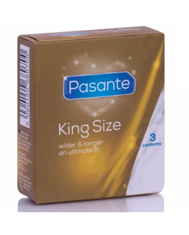 PASANTE - PRÉSERVATIFS KING SIZE 3 UNITÉS
