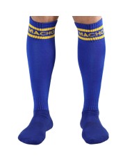 MACHO - CHAUSSETTES LONGUES TAILLE UNIQUE BLEU