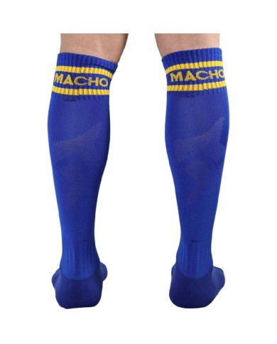 MACHO - CHAUSSETTES LONGUES TAILLE UNIQUE BLEU