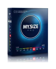 MY SIZE - PRO PRESERVATIFS 60 MM 3 UNITES MY SIZE - PRO PRESERVATIFS 60 MM 3 UNITES