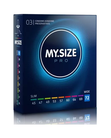 MY SIZE - PRO PRÉSERVATIFS 72 MM 3 UNITÉS