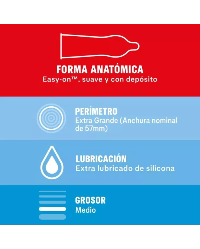 DUREX - PRÉSERVATIFS SENSIBLES XL 10 UNITÉS