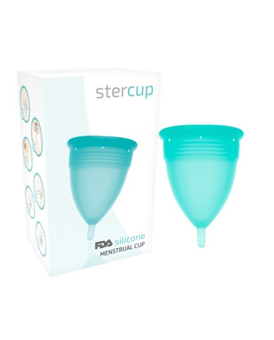 STERCUP - COUPE MENSTRUELLE EN SILICONE FDA AIGUE-MARINE - TAILLE S