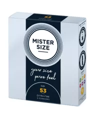 MISTER SIZE - PRÉSERVATIF TAILLE M 53 MM (3 UNITÉS) MISTER SIZE - PRÉSERVATIF TAILLE M 53 MM (3 UNITÉS)