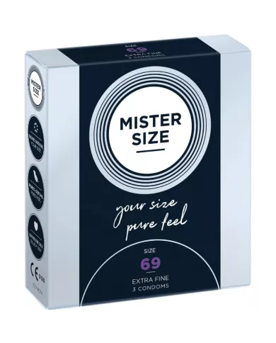 MISTER SIZE - PRÉSERVATIFS TAILLE XXXL 69 MM (3 UNITÉS)