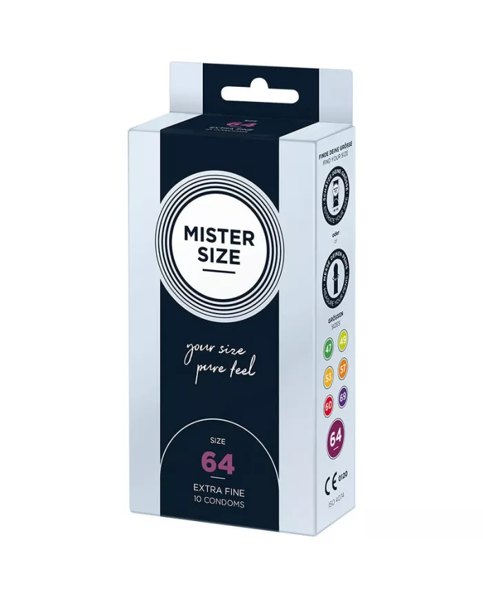 MISTER SIZE - PRÉSERVATIFS TAILLE XXL 64 MM (10 UNITÉS) MISTER SIZE - PRÉSERVATIFS TAILLE XXL 64 MM (10 UNITÉS)