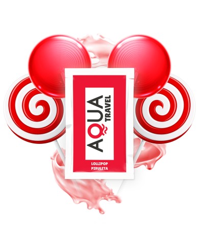 AQUA TRAVEL - LUBRIFIANT À BASE D'EAU SAVEUR SUCE 6 ML