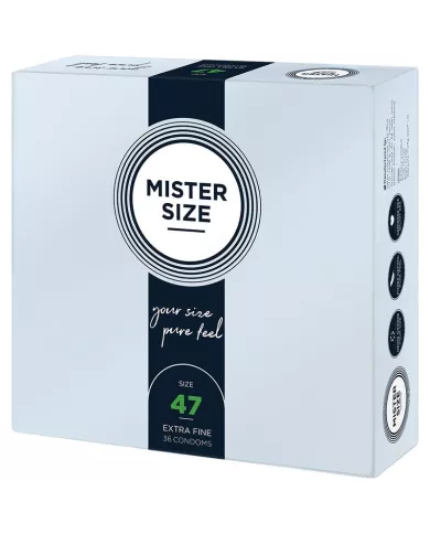 MISTER SIZE - PRÉSERVATIFS TAILLE XS 47 MM (36 UNITÉS)