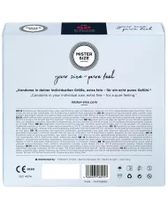 MISTER SIZE - PRÉSERVATIF TAILLE XL 60 MM (36 UNITÉS) MISTER SIZE - PRÉSERVATIF TAILLE XL 60 MM (36 UNITÉS)