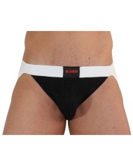 BURN - 004 JOCK NOIR BRILLANT / BLANC S