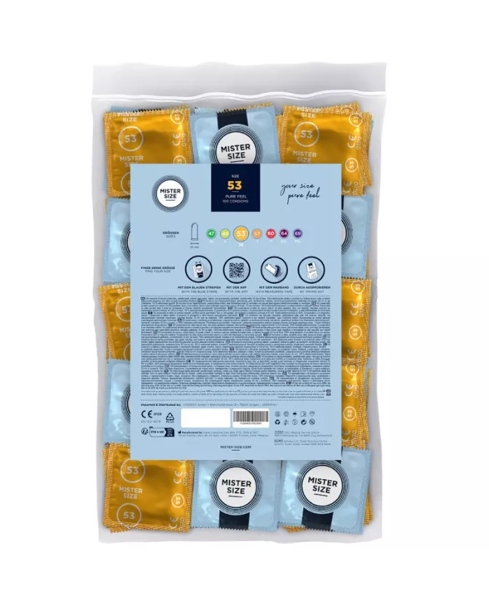 MISTER SIZE - PRÉSERVATIF TAILLE M 53 MM (100 UNITÉS) MISTER SIZE - PRÉSERVATIF TAILLE M 53 MM (100 UNITÉS)