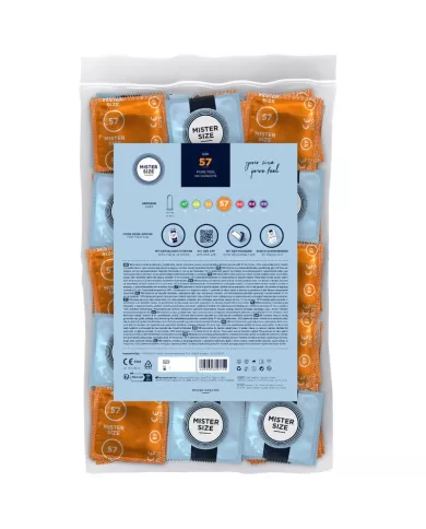 MISTER SIZE - PRÉSERVATIF TAILLE L 57 MM (100 UNITÉS)