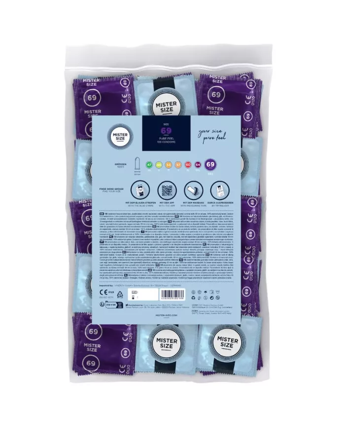 MISTER SIZE - PRÉSERVATIFS TAILLE XXXL 69 MM (100 UNITÉS) MISTER SIZE - PRÉSERVATIFS TAILLE XXXL 69 MM (100 UNITÉS)