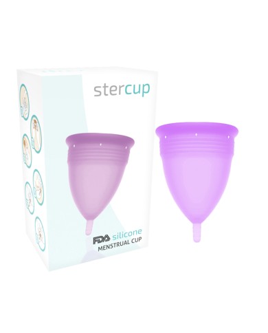 STERCUP - COUPE MENSTRUELLE EN SILICONE FDA LILAS - TAILLE S