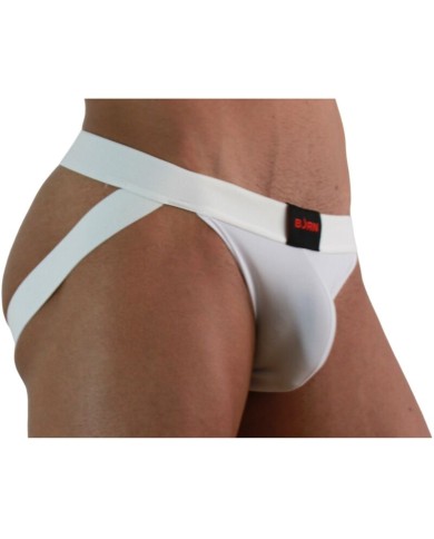 BURN - 007 JOCK LYCRA BLANC S