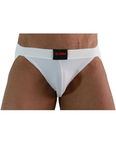 BURN - 007 JOCK LYCRA BLANC S