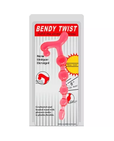 BAILE - BALLES ANAL ROUGES BENDY TWIST BAILE - BALLES ANAL ROUGES BENDY TWIST