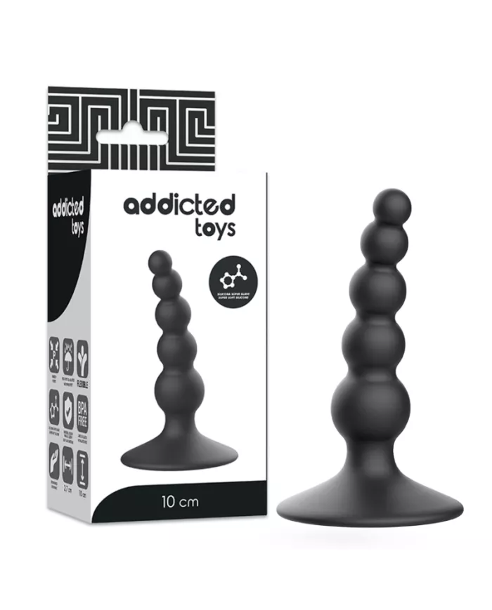 ADDICTED TOYS - PLUG SEXUEL ANAL 10 CM NOIR