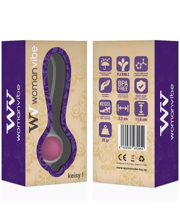 WOMANVIBE - KEISY I BALL GEISHA SILICONE - ROSE WOMANVIBE - KEISY I BALL GEISHA SILICONE - ROSE