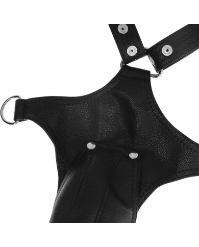 FETISH SUBMISSIVE ATTITUDE - HARNAIS EN CUIR ÉCOLOGIQUE EN FORME DE V POUR HOMMES