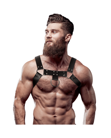 FETISH SUBMISSIVE ATTITUDE - HARNAIS DE POITRINE EN ÉCO-CUIR POUR HOMMES