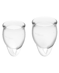 SATISFYER - COUPE MENSTRUELLE FEEL CONFIDENT BLEU FONCÉ 15 + 20 ML