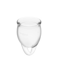 SATISFYER - COUPE MENSTRUELLE FEEL CONFIDENT BLEU FONCÉ 15 + 20 ML