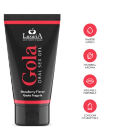 INTIMATELINE LUXURIA - GEL SEXUEL ORAL SAVEUR FRAISE 50 ML