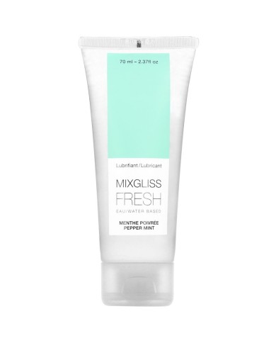 MIXGLISS - LUBRIFIANT BASE D'EAU EFFET FROID SAVEUR MENTHE 70 ML