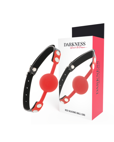 DARKNESS - BÂILLON EN SILICONE ROUGE