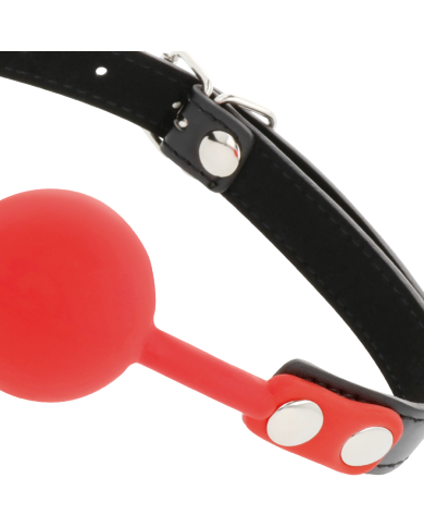 DARKNESS - BÂILLON EN SILICONE ROUGE