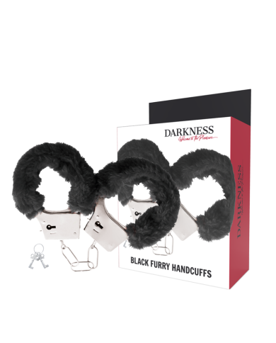 DARKNESS - MENOTTES EN MÉTAL DOUBLÉES NOIRES