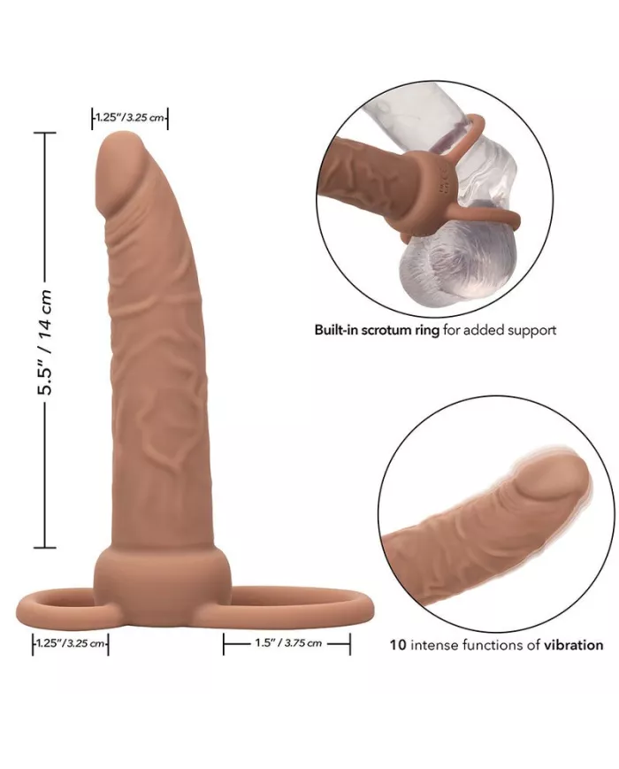 CALEXOTICS - PERFORMANCE MAXX RECHARGEABLE DOUBLE PÉNÉTRATEUR PEAU BRUN CALEXOTICS - PERFORMANCE MAXX RECHARGEABLE DOUBLE PÉNÉTRATEUR PEAU BRUN