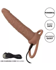 CALEXOTICS - PERFORMANCE MAXX RECHARGEABLE DOUBLE PÉNÉTRATEUR PEAU BRUN CALEXOTICS - PERFORMANCE MAXX RECHARGEABLE DOUBLE PÉNÉTRATEUR PEAU BRUN