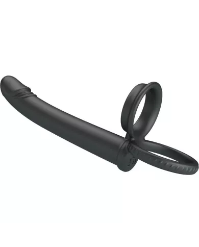 PRETTY LOVE - DILLION DOUBLE PÉNÉTRATION DOUBLE ANNEAU PÉNAL NOIR