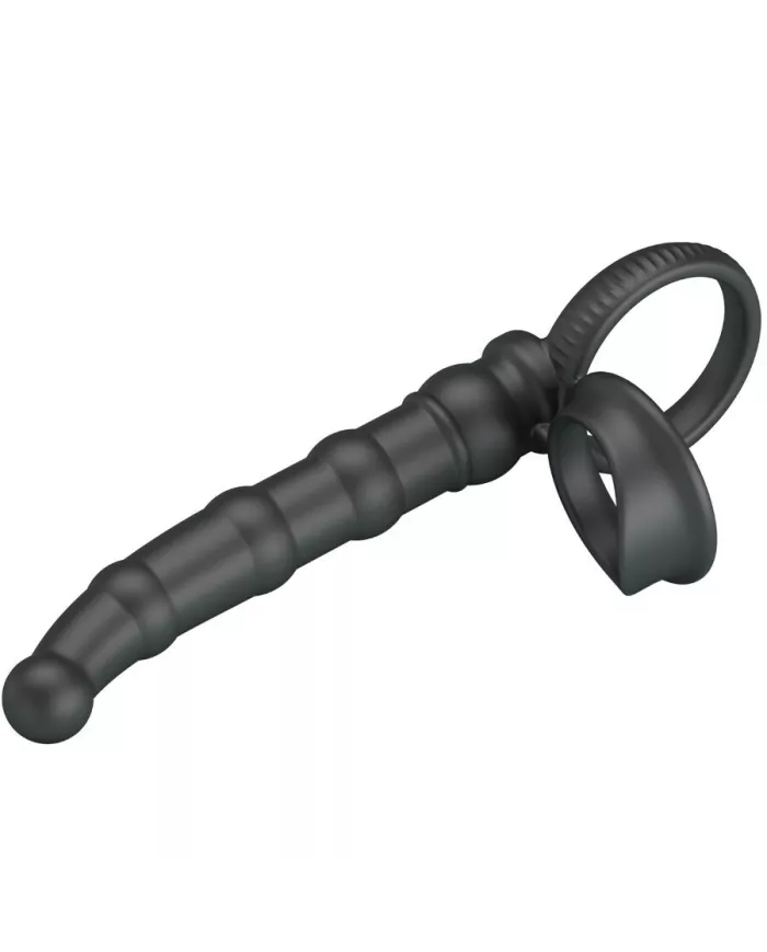 PRETTY LOVE - ANNEAU PÉNIS VIBRANT TATUM AVEC PLUG 10 VIBRATIONS NOIR PRETTY LOVE - ANNEAU PÉNIS VIBRANT TATUM AVEC PLUG 10 VIBRATIONS NOIR