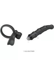 PRETTY LOVE - ANNEAU PÉNIS VIBRANT TATUM AVEC PLUG 10 VIBRATIONS NOIR PRETTY LOVE - ANNEAU PÉNIS VIBRANT TATUM AVEC PLUG 10 VIBRATIONS NOIR