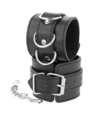DARKNESS - MENOTTES DE CHEVILLE AJUSTABLES EN CUIR NOIR