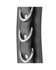 DARKNESS - MENOTTES DE CHEVILLE AJUSTABLES EN CUIR NOIR
