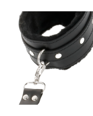 DARKNESS - MENOTTES EN CUIR POUR PIEDS ET MAINS NOIR
