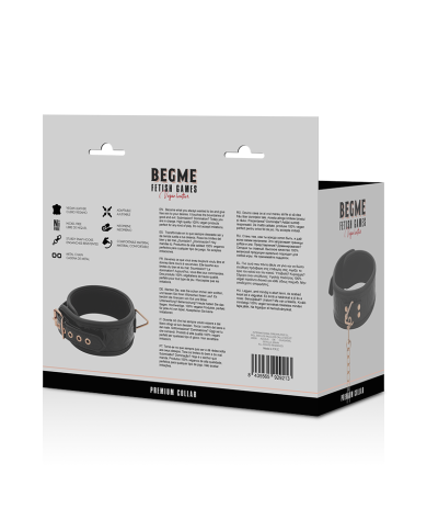 BEGME - BLACK EDITION PREMIUM COLLIER EN CUIR VEGAN