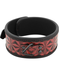 BEGME - COLLIER EN CUIR VÉGAN PREMIUM ÉDITION ROUGE AVEC DOUBLURE EN NÉOPRÈNE