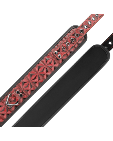 BEGME - COLLIER EN CUIR VÉGAN PREMIUM ÉDITION ROUGE AVEC DOUBLURE EN NÉOPRÈNE