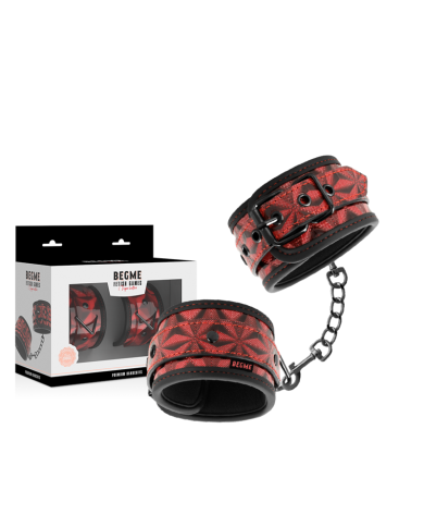 BEGME - MENOTTES PREMIUM ÉDITION ROUGE AVEC DOUBLURE EN NÉOPRÈNE