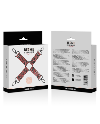 BEGME - CRAVATE DE PORC EN CUIR VÉGAN PREMIUM ÉDITION ROUGE