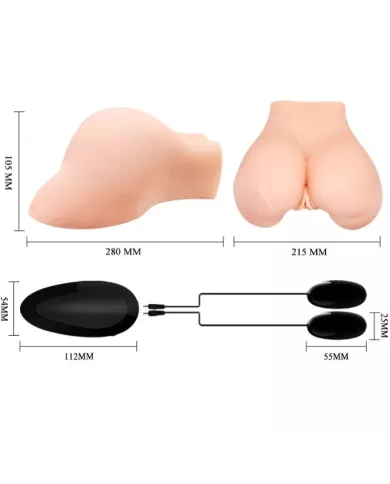 CRAZY BULL - VAGIN ET ANUS AVEC MAILLE RÉALISTE AVEC VIBRATION CRAZY BULL - VAGIN ET ANUS AVEC MAILLE RÉALISTE AVEC VIBRATION