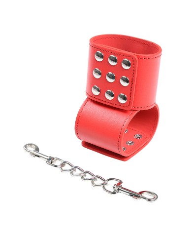 OHMAMA FETISH - MENOTTES ROUGES AVEC FERMETURE À PRESSION
